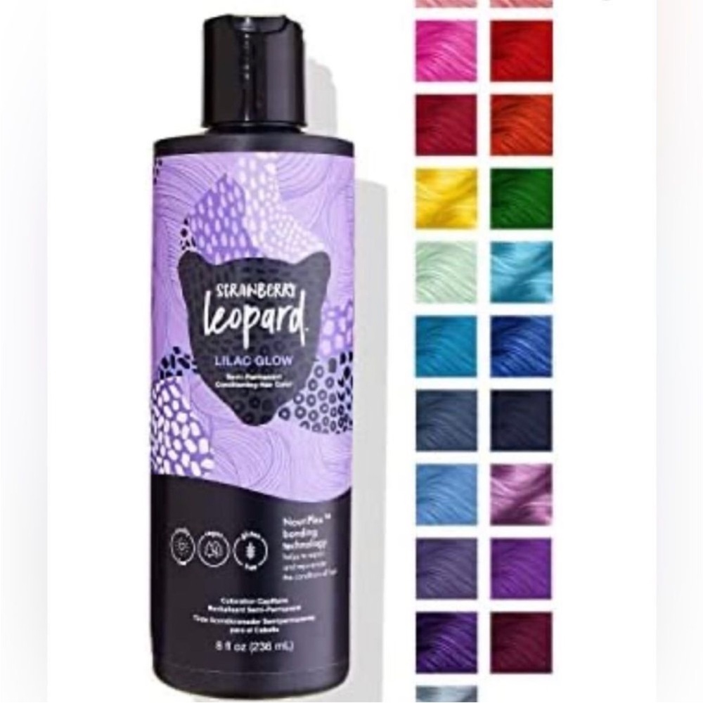 Strawberry Leopard Grapeful Semi Permanent Conditioning Hair Color Lilac Glow